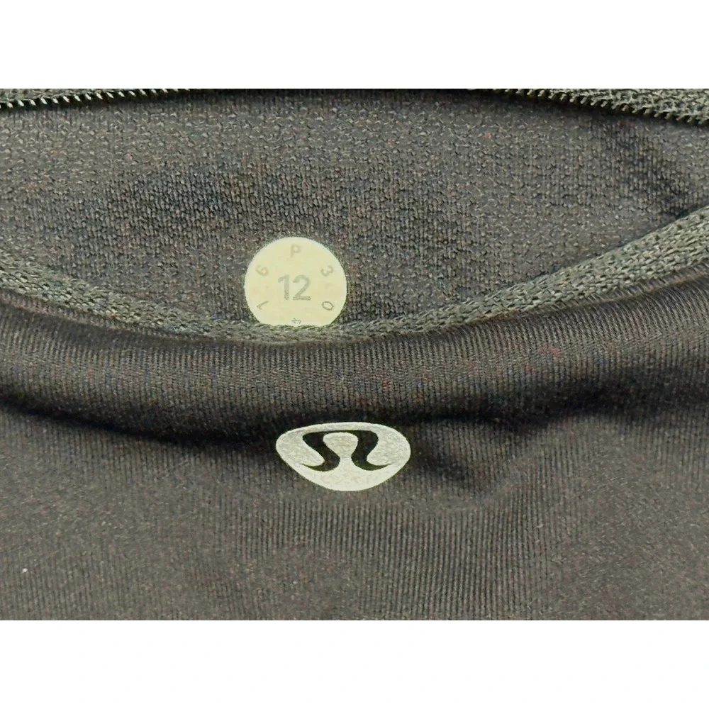 Lululemon Fast & Free HighRise Athletic Leggings Front & Rear Pocket Sz 12 #1691
